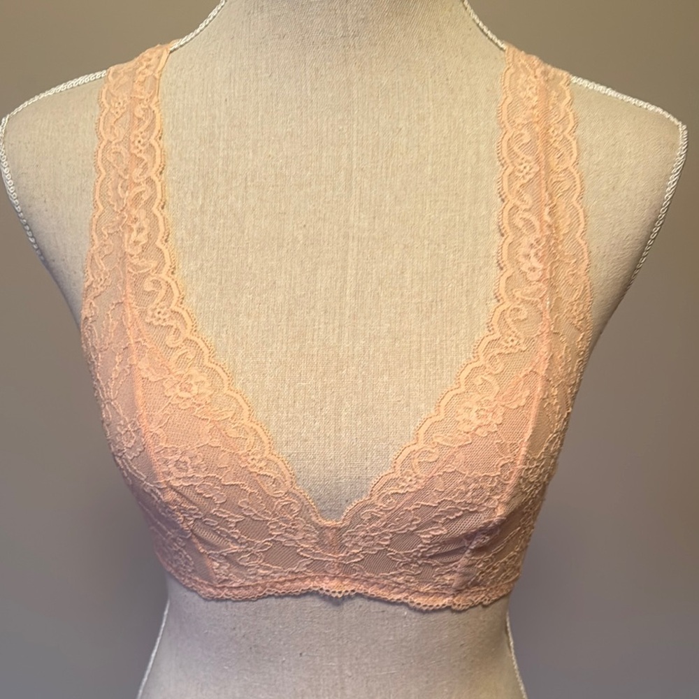Victoria’s Secret Pink Lace Bralette with Scoop Neckline